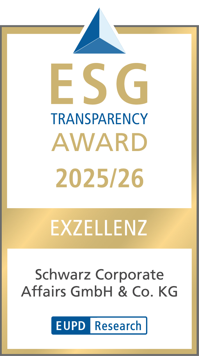 ESG Transparency Award 2025/26 für Schwarz Corporate Affairs