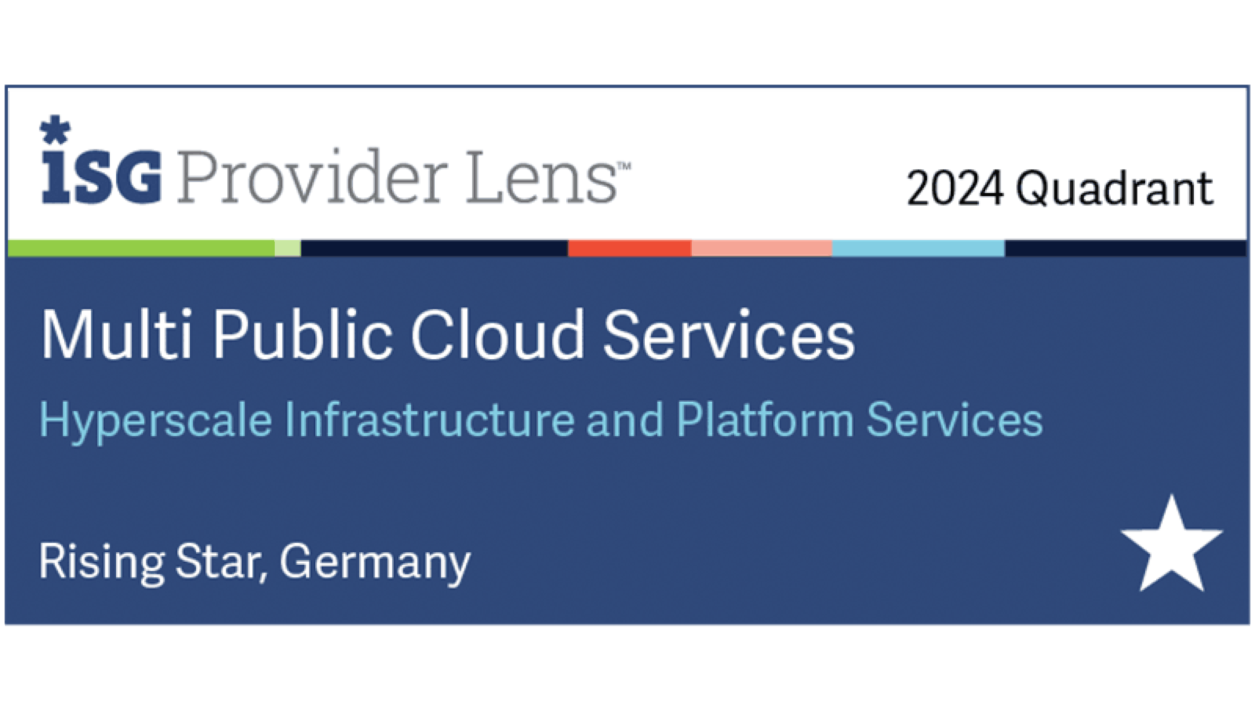 ISG Rising Star, Multi Public Cloud Services 2024