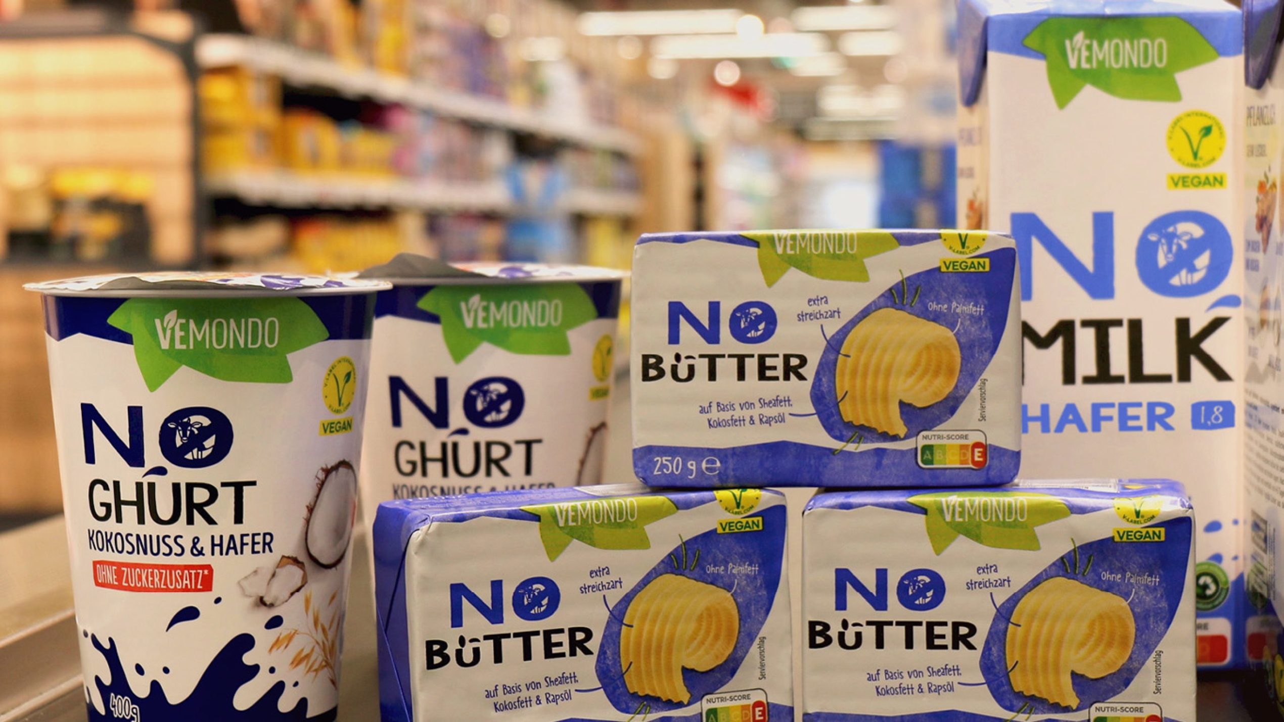 Preisparität durch Produkte der Lidl Eigenmarke Vemondo wie No Ghurt oder No Butter
