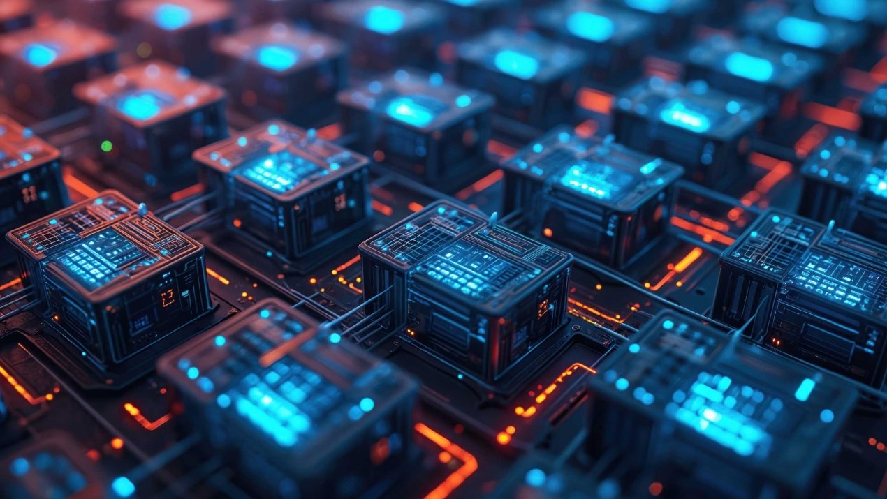 Digital background with networked server containers and virtualization technology