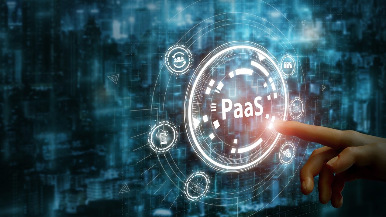 Plattform-as-a-Service (PaaS) Konzept | Digitales Interface für Cloud-Entwicklung und Deployment