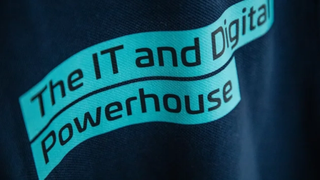 Flagge mit Aufschrift The IT and Digital Powerhouse