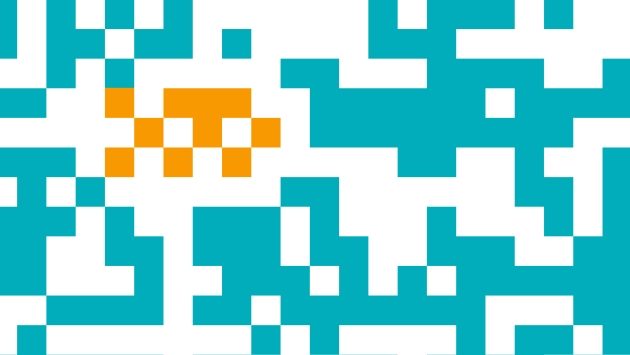 Im Hintergrund ist in hellblau ein QR-Code zu erkennen, im Hintergrund ist in Orange folgendes geschrieben: Be Secure. Wir stehen für Vertrauen und Zuverlässigkeit. Sicherheit ist ein zentraler Aspekt digitaler Souveränität. Wir kennen die Bedürfnisse von Unternehmen, Institutionen und Politik im Hinblick auf sensible digitale Infrastruktur.