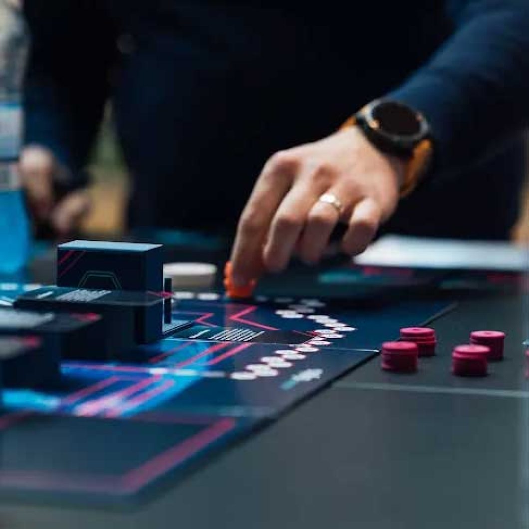 Board Game with Hand