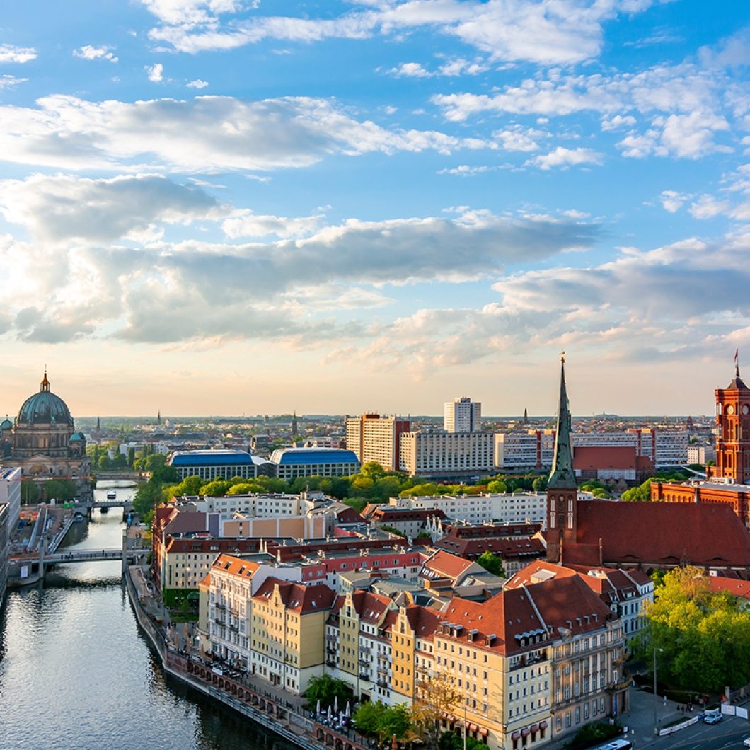 Speaker on a stage at an event