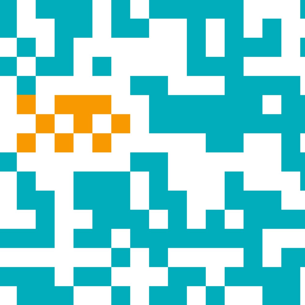 Im Hintergrund ist in hellblau ein QR-Code zu erkennen, im Hintergrund ist in Orange folgendes geschrieben: Be Secure. Wir stehen für Vertrauen und Zuverlässigkeit. Sicherheit ist ein zentraler Aspekt digitaler Souveränität. Wir kennen die Bedürfnisse von Unternehmen, Institutionen und Politik im Hinblick auf sensible digitale Infrastruktur.