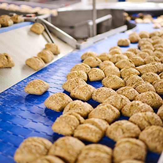 Produktion von Dinkelbrötchen der Unternehmen der Schwarz Gruppe bei der Bonback