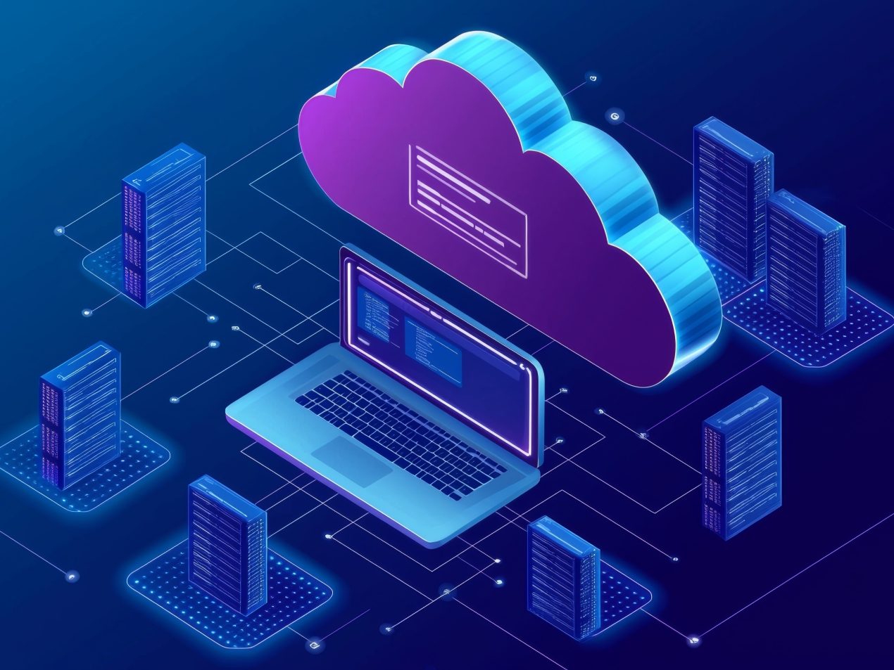OpenSearch Service und Datenzugriff über Laptop auf Cloud-Server-Infrastruktur