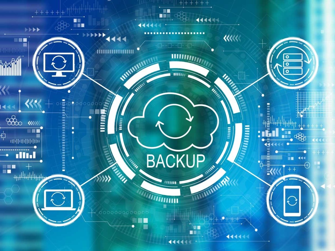 Cloud backup and data storage solution for computers, servers and smartphones