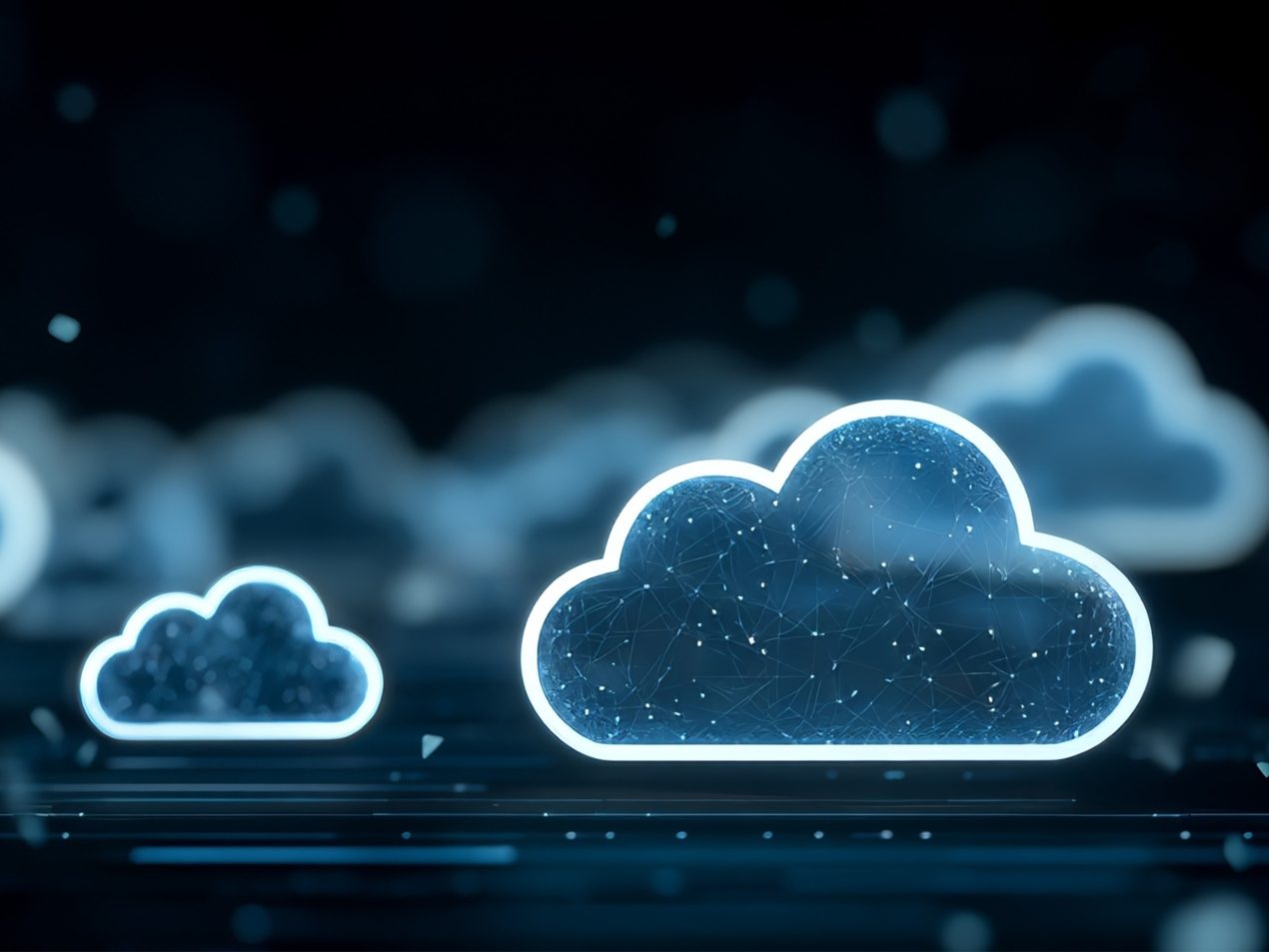Digital cloud computing symbol | Networking, data cloud and technology