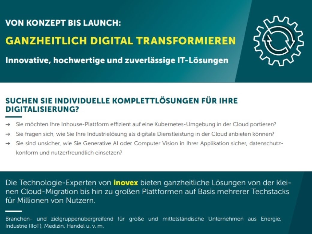 inovex von Konzept bis Launch