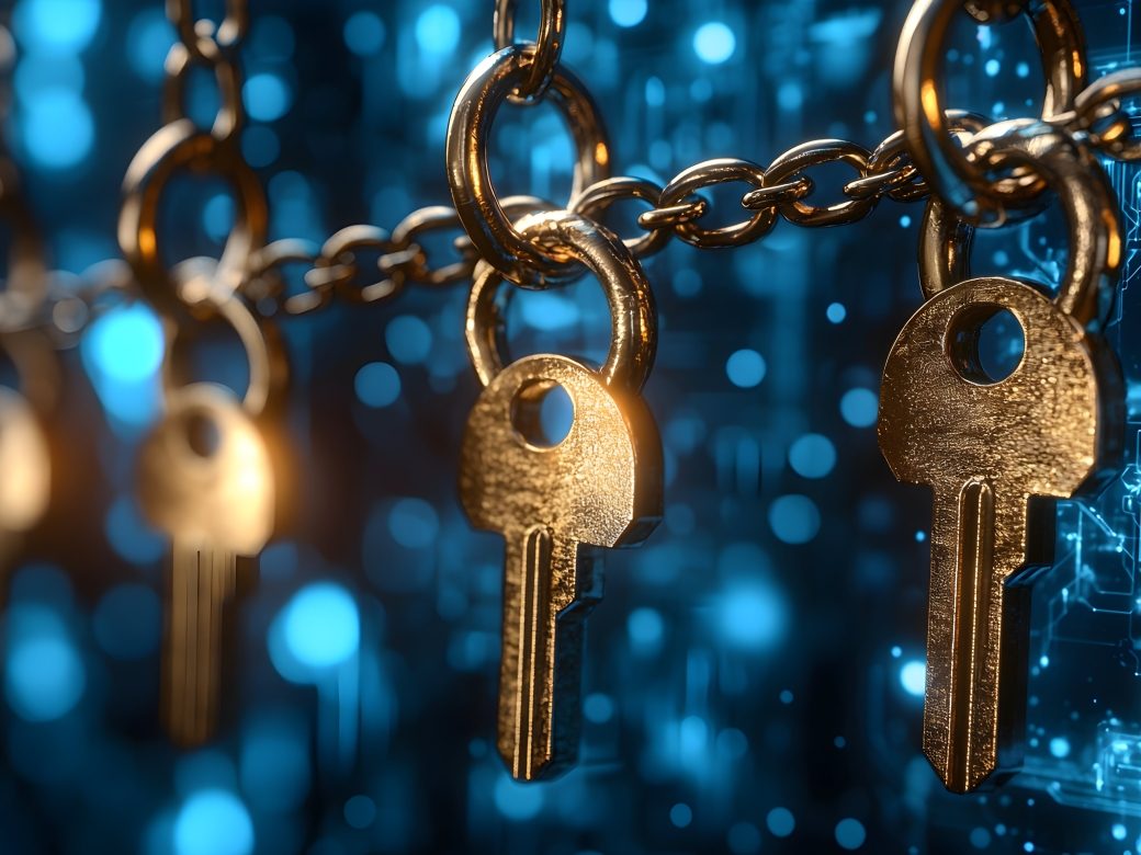 Visualization of key management and data encryption (KMS)