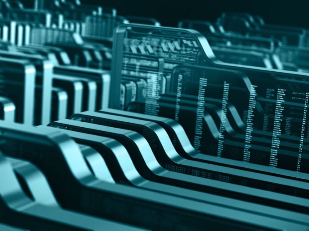 Visualization of structured data records and file containers