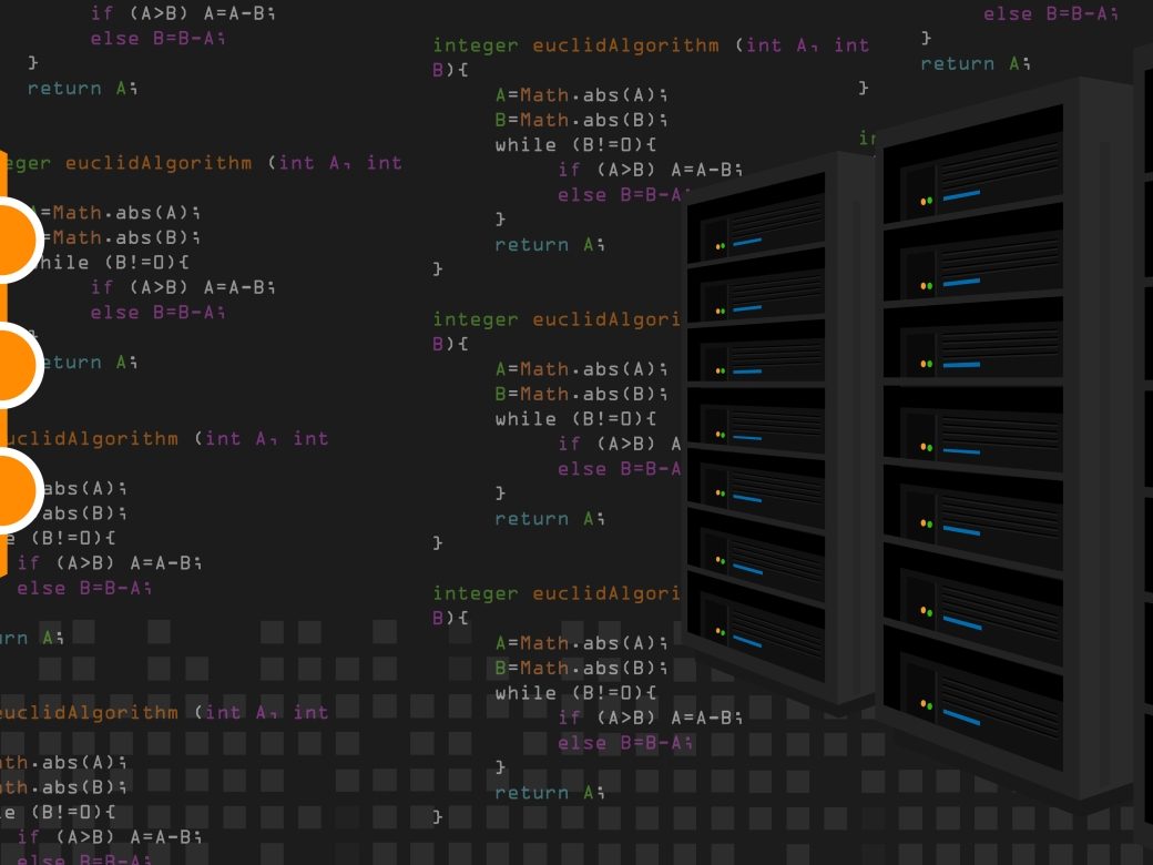 Git version control and code management for software development on servers