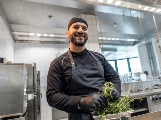 Mitarbeiter in der Küche
