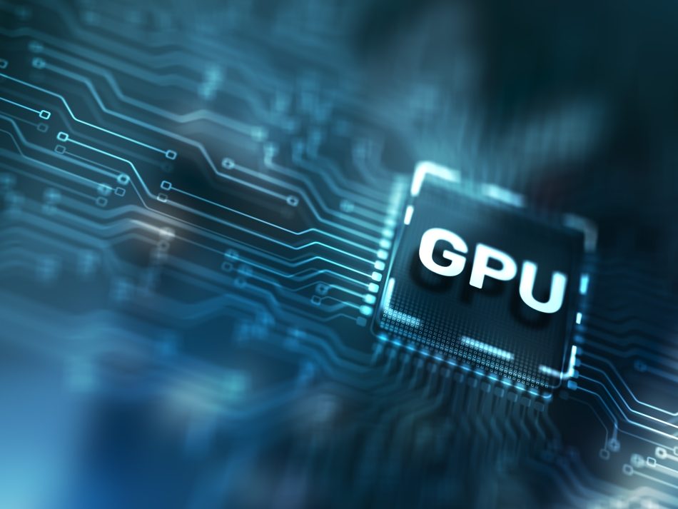 Graphics processor on server rack