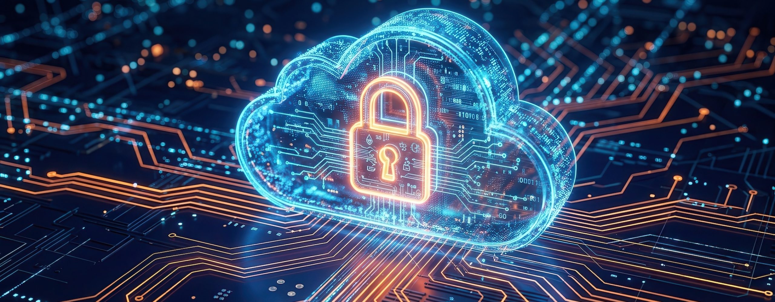 Digital cloud, secure and connected via data lines