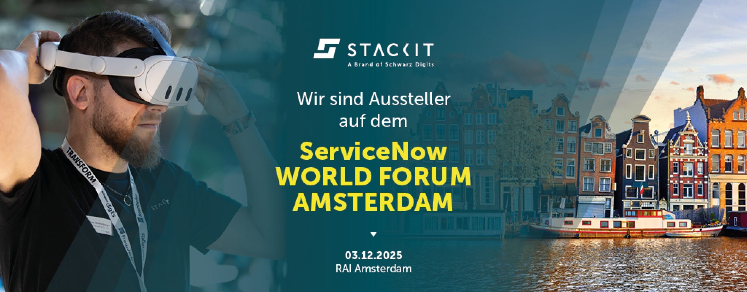 STACKIT als Aussteller auf ServiceNow World Forum Amsterdam 2025 | VR-Brille, Digitalisierung & IT-Messe