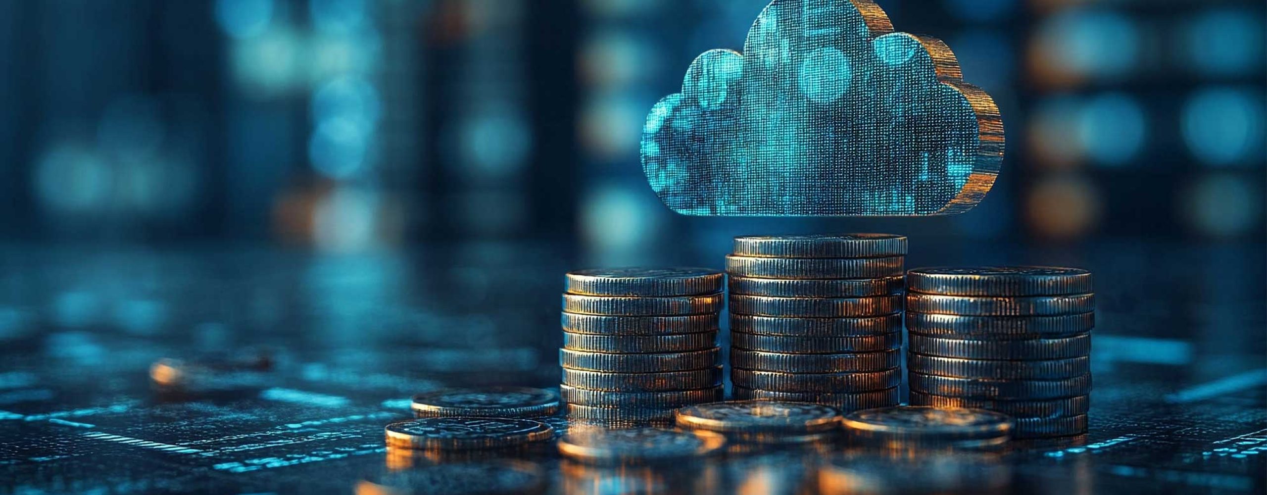 Coins and a cloud