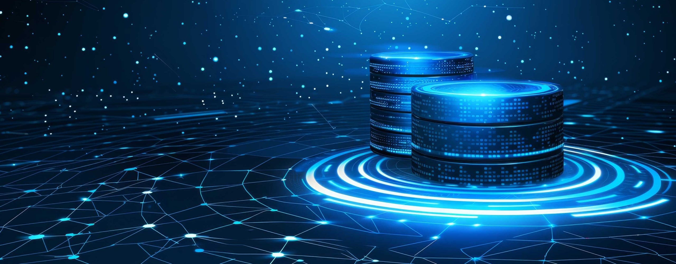 Central database management and data storage in a digital network