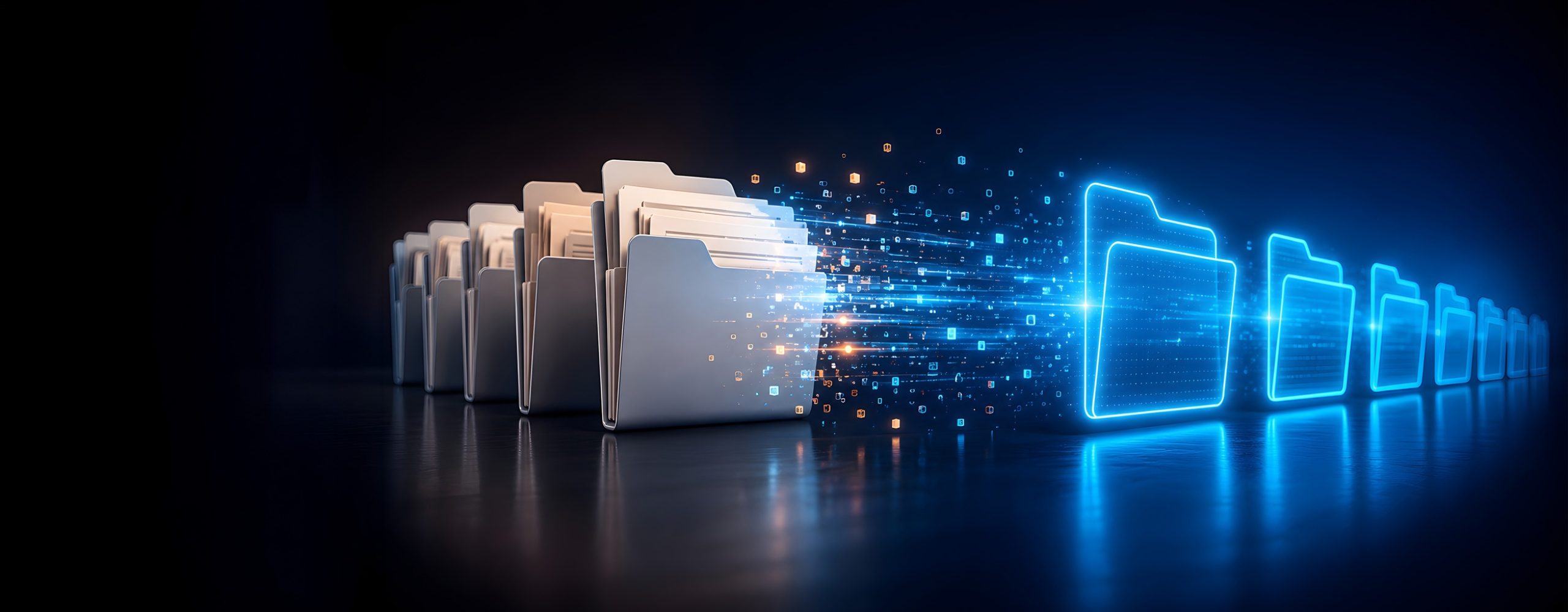 Futuristic cloud server infrastructure with green data streams, monitoring gauges, and security icons for go-live and stable system operations.