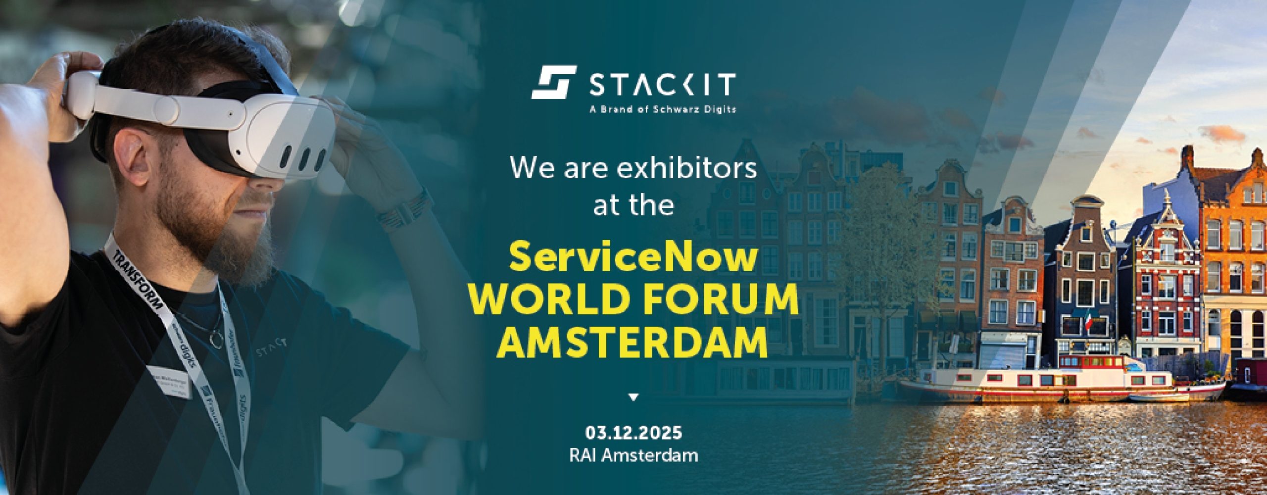 STACKIT as exhibitor at ServiceNow World Forum Amsterdam 2025 | VR glasses, digitalization & IT trade fair