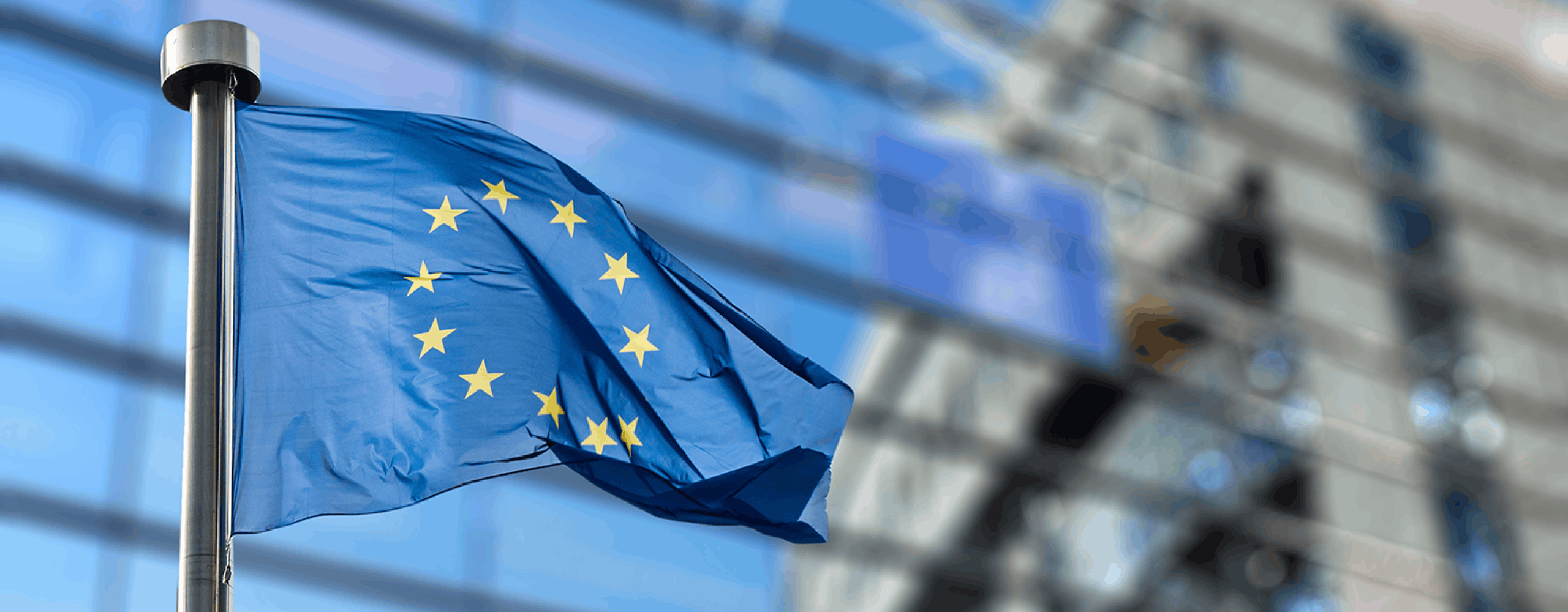 EU-Flagge vor dem EU-Parlament