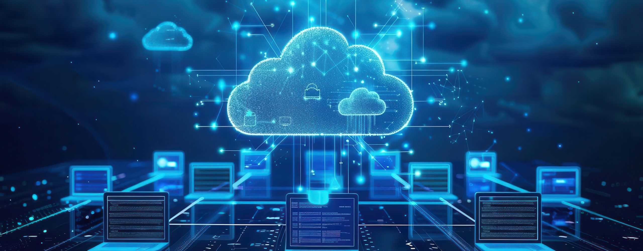A cloud that is connected to various devices