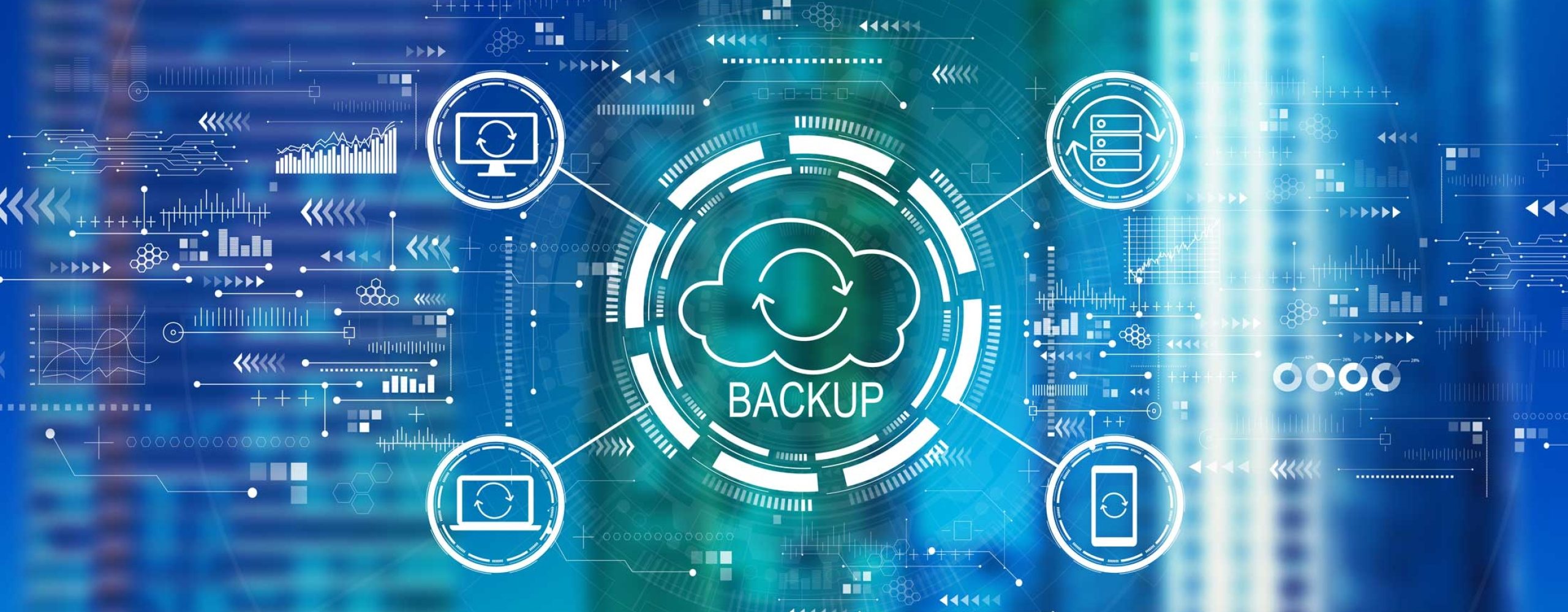 Cloud backup and data storage solution for computers, servers and smartphones